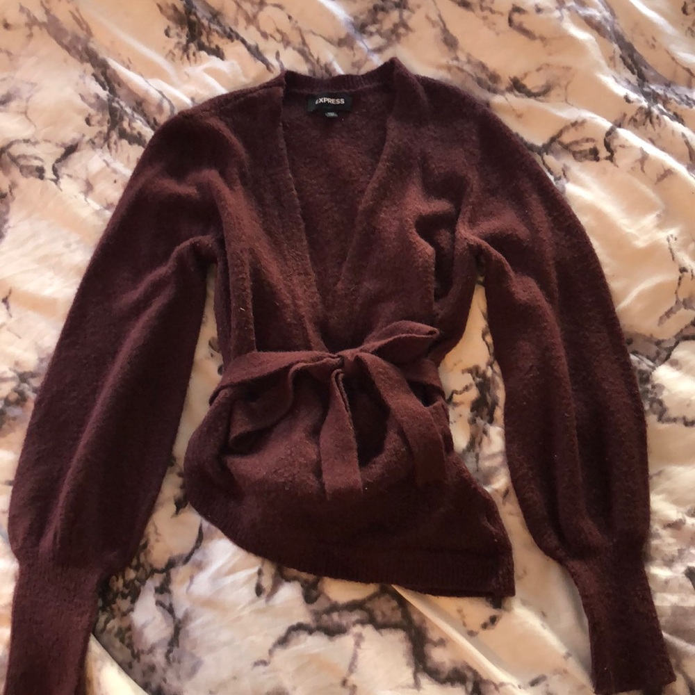 Express wrap sweater